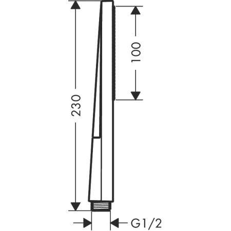 Hansgrohe Pulsify E 24320670 — słuchawka prysznicowa czarny mat