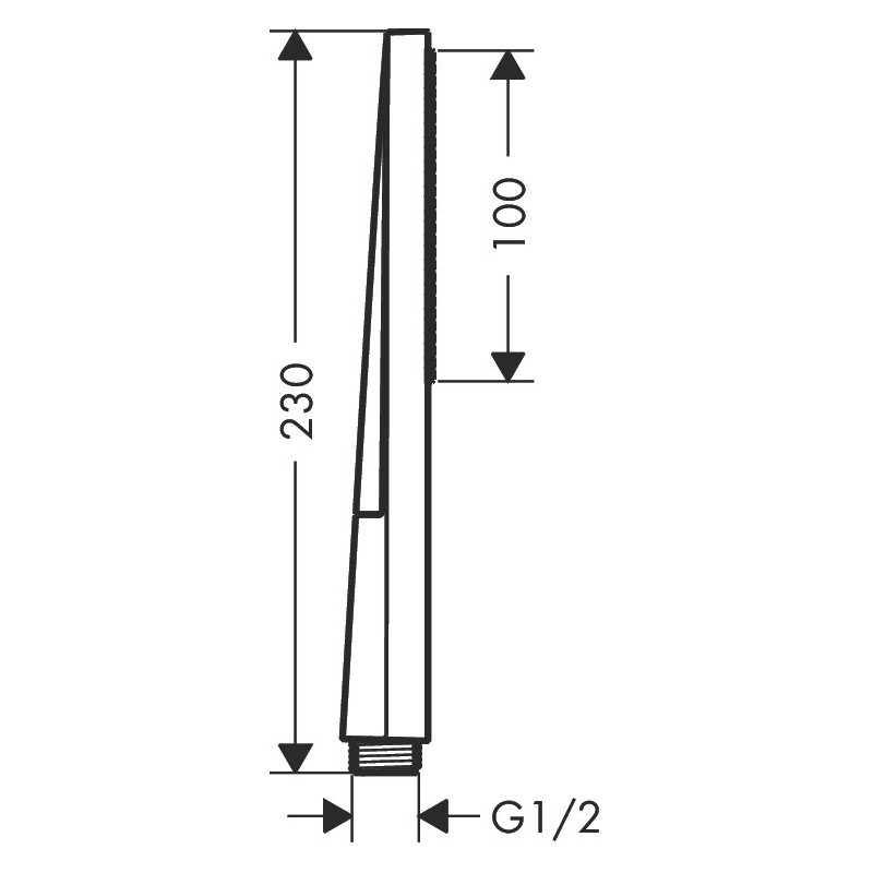Hansgrohe Pulsify E 24320670 — słuchawka prysznicowa czarny mat