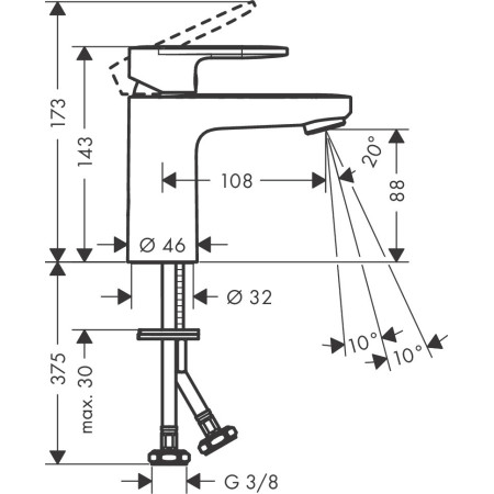 Hansgrohe Vernis Blend 71580000 — bateria umywalkowa chrom