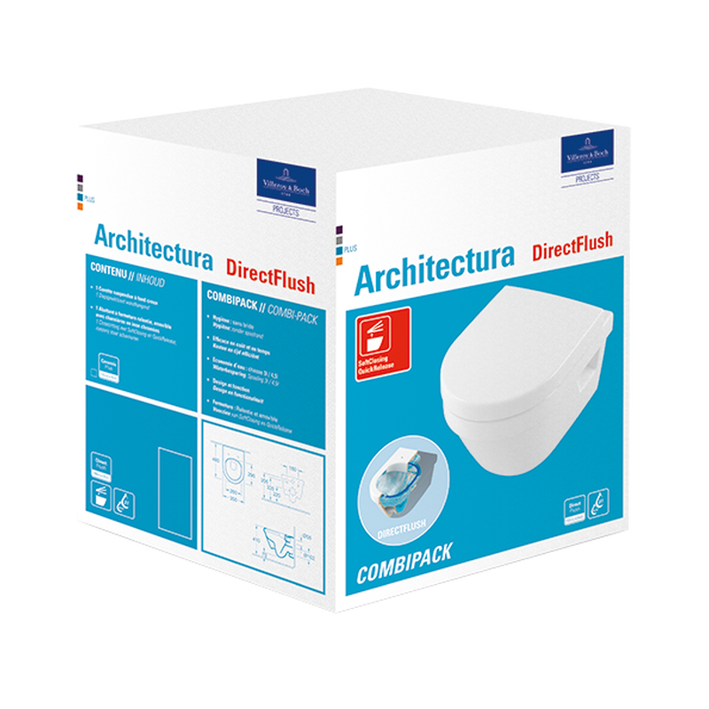 Villeroy&Boch Architectura Miska WC 48 cm z deską 4687HR01