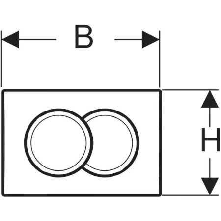 Geberit Delta01 115.107.11.1 — przycisk spłukujący biały