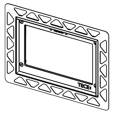 TECE 9240649 — ramka montażowa WC chrom połysk flush