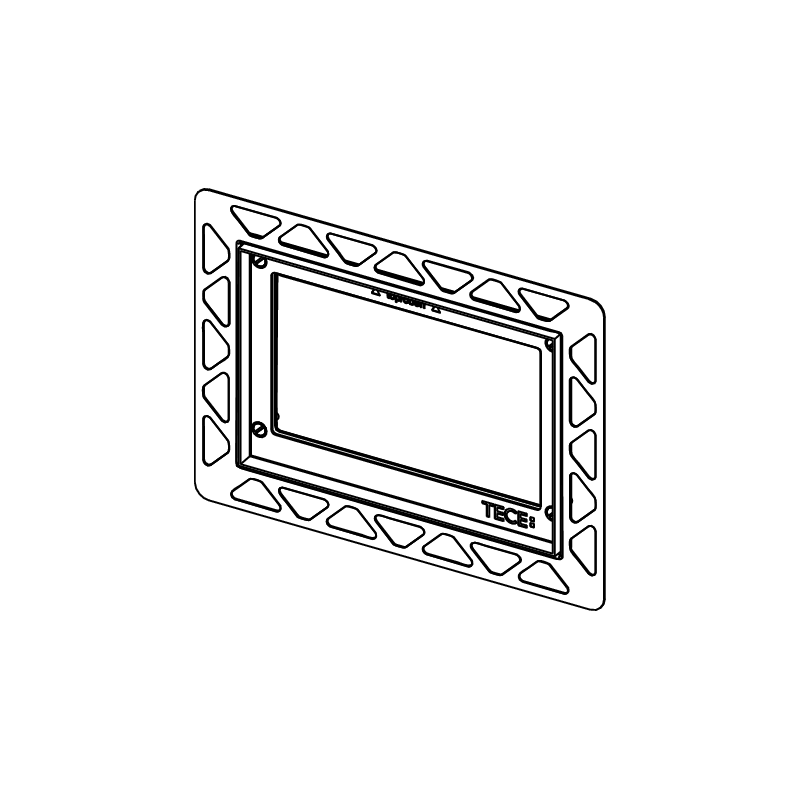TECE 9240644 — ramka montażowa WC metal połysk flush