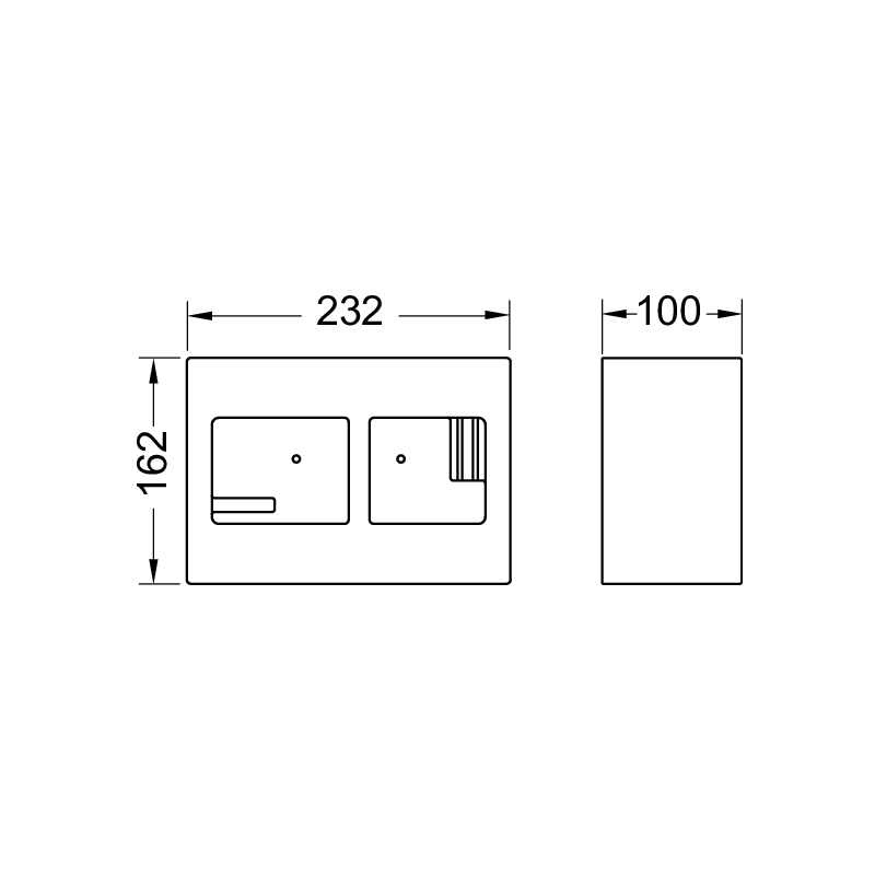 TECE TECEbox 9030029 — szablon montażowy flush