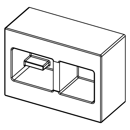 TECE TECEbox 9030029 — szablon montażowy flush