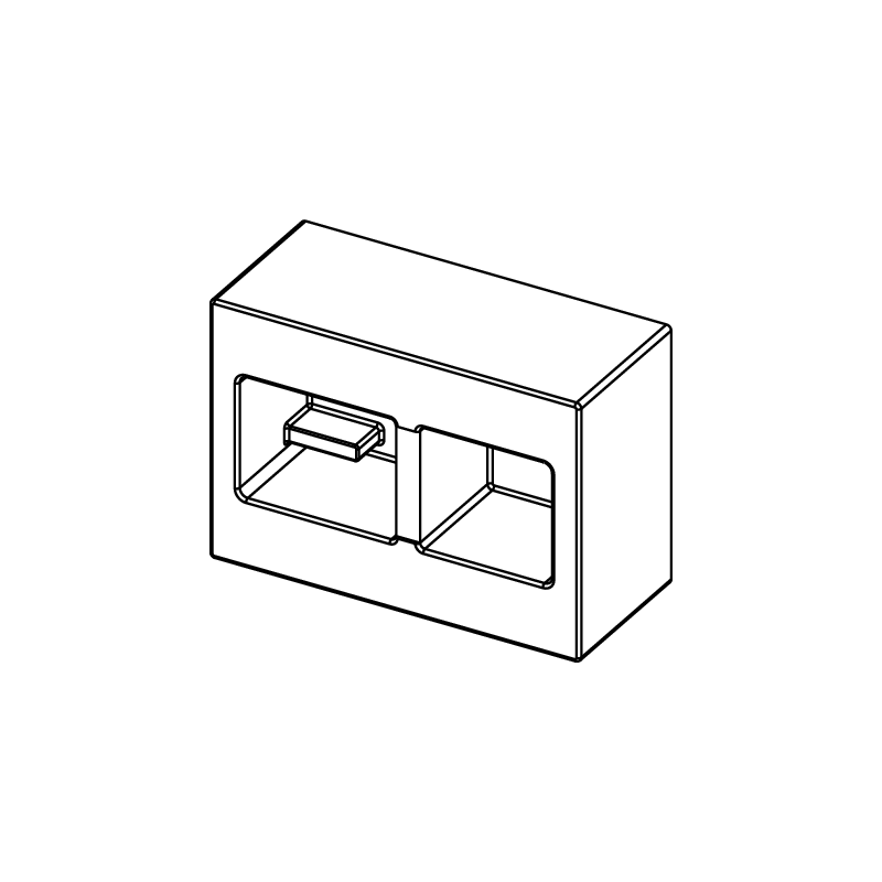 TECE TECEbox 9030029 — szablon montażowy flush