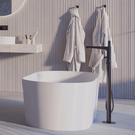 Omnires Contour CT8033AT — bateria wannowa wolnostojąca antracyt
