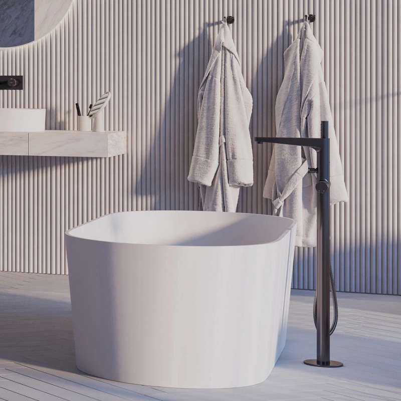 Omnires Contour CT8033AT — bateria wannowa wolnostojąca antracyt