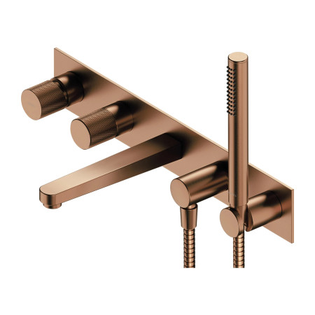 Omnires Contour CT8037-1CPB — bateria wannowa 5-otworowa miedź