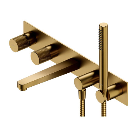 Omnires Contour CT8037-1GLB — bateria wannowa 5-otworowa złoty
