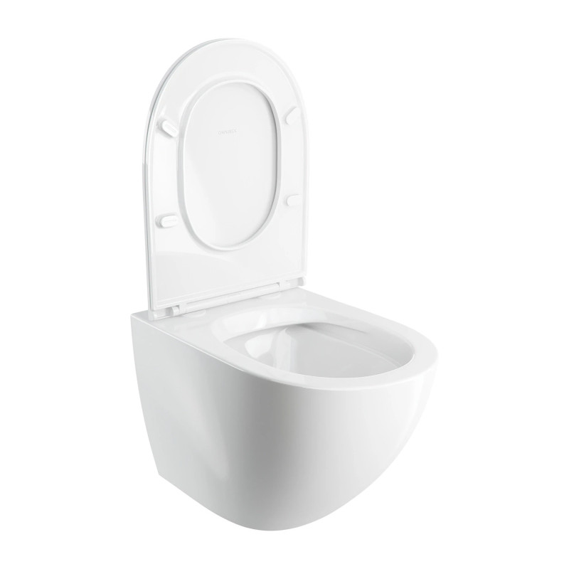 Omnires Ottawa Comfort OTTAWACMWBP — miska WC wisząca z deską biała