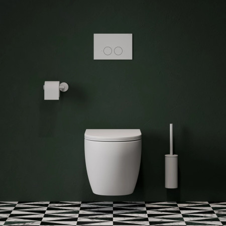 Omnires STFWCECO1M-RWM — stelaż WC ECO + przycisk biały mat
