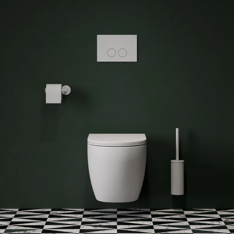 Omnires STFWCECO1M-RWM — stelaż WC ECO + przycisk biały mat