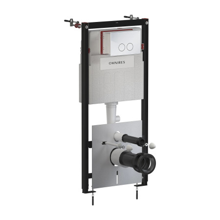 Omnires STFWCECO1M-RCR — stelaż WC ECO + przycisk chrom