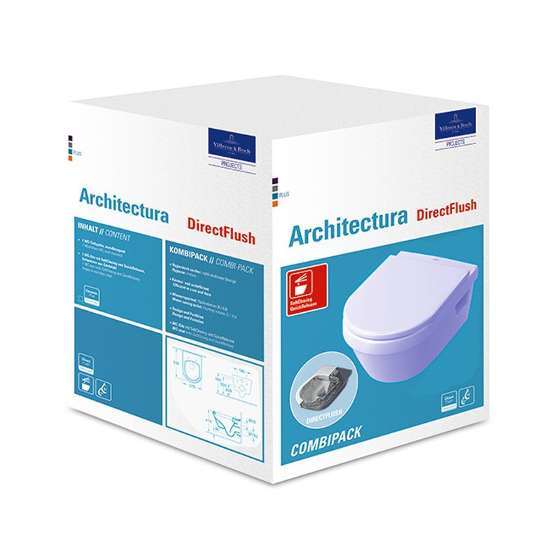 Architectura Villeroy&Boch Miska podwieszana WC CeramicPlus 5684HRR1