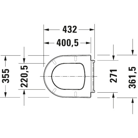 Duravit ME by Starck 0020190000 — deska sedesowa wolnoopadająca