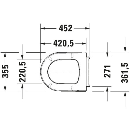 Duravit ME by Starck 0020090000 — deska sedesowa wolnoopadająca