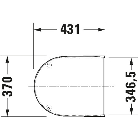 Duravit Starck 3 0063890000 — deska sedesowa wolnoopadająca