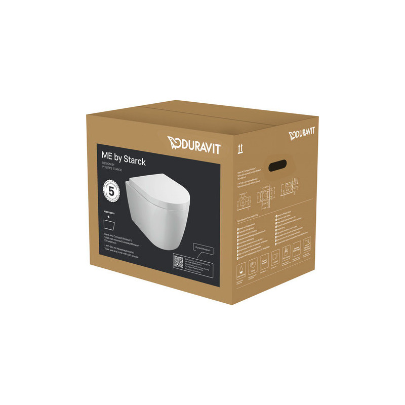Duravit ME by Starck 45300900A1 — WC wiszące z deską