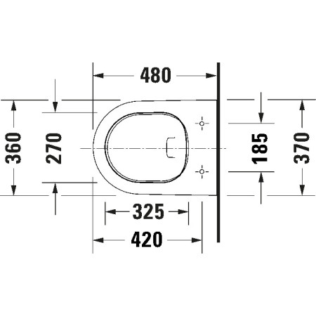 Duravit D-Neo 45880900A1 — WC wiszące z deską