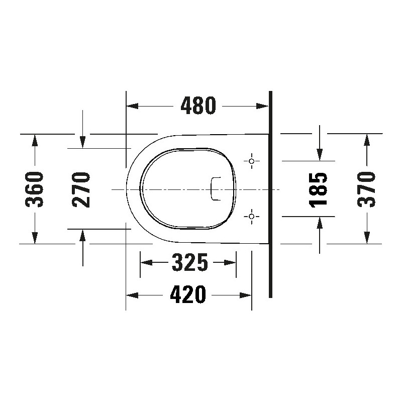 Duravit D-Neo 45880900A1 — WC wiszące z deską