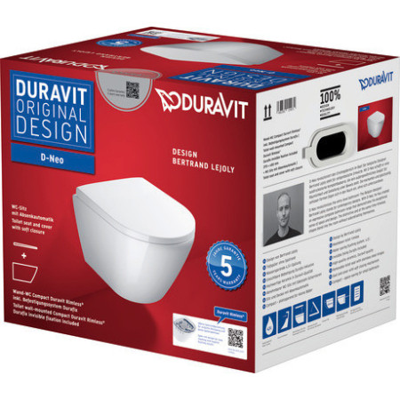Duravit D-Neo 45880900A1 — WC wiszące z deską