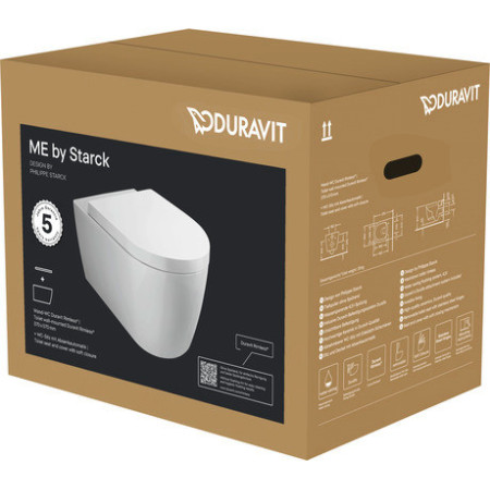 Duravit ME by Starck 45290900A1 — WC wiszące 57 cm z deską