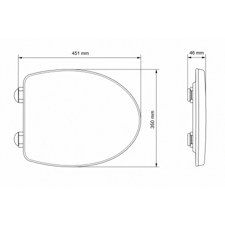 Roca Gap Square A801472006 — deska sedesowa wolnoopadająca