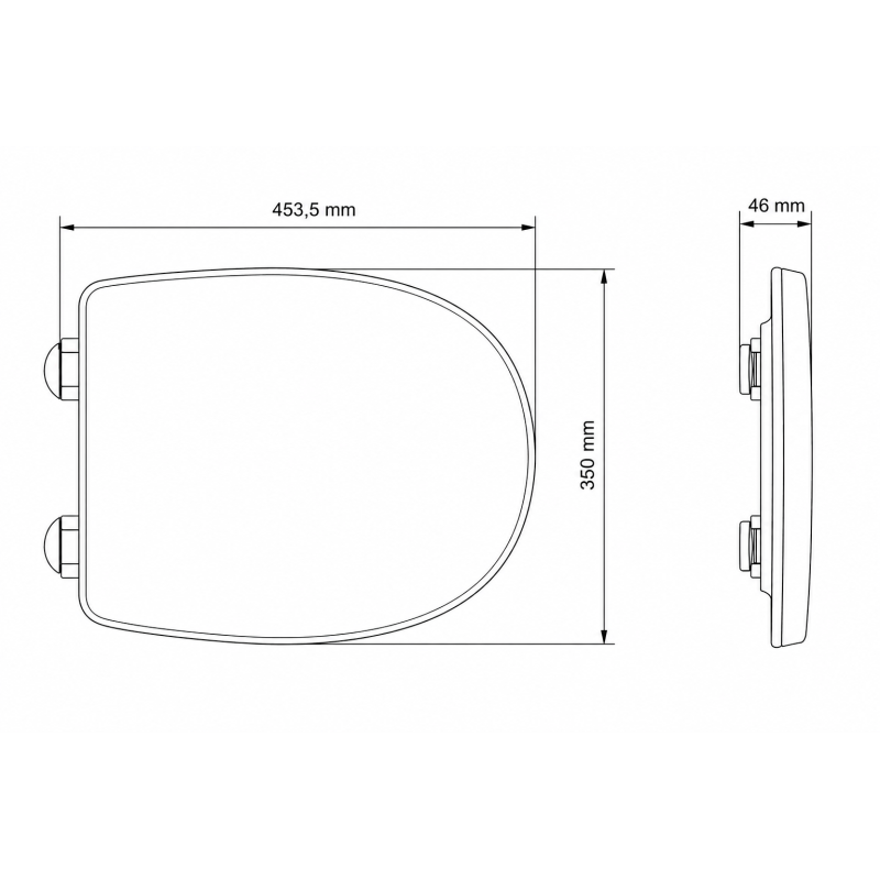Roca Gap Square A801472003 — deska sedesowa SLIM wolnoopadająca