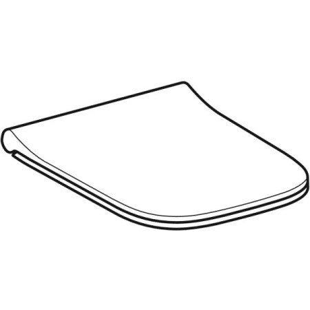 Geberit Smyle Square 500.688.01.1 — deska sedesowa SLIM wolnoopadająca