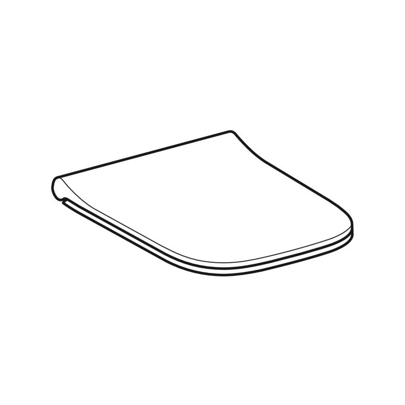 Geberit Smyle Square 500.688.01.1 — deska sedesowa SLIM wolnoopadająca