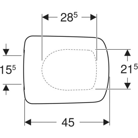 Geberit Selnova Square 500.338.01.1 — deska sedesowa
