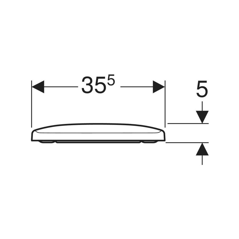 Geberit Selnova Square 500.338.01.1 — deska sedesowa