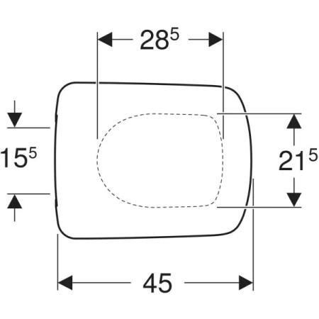 Geberit Selnova Square 500.332.01.1 — deska sedesowa