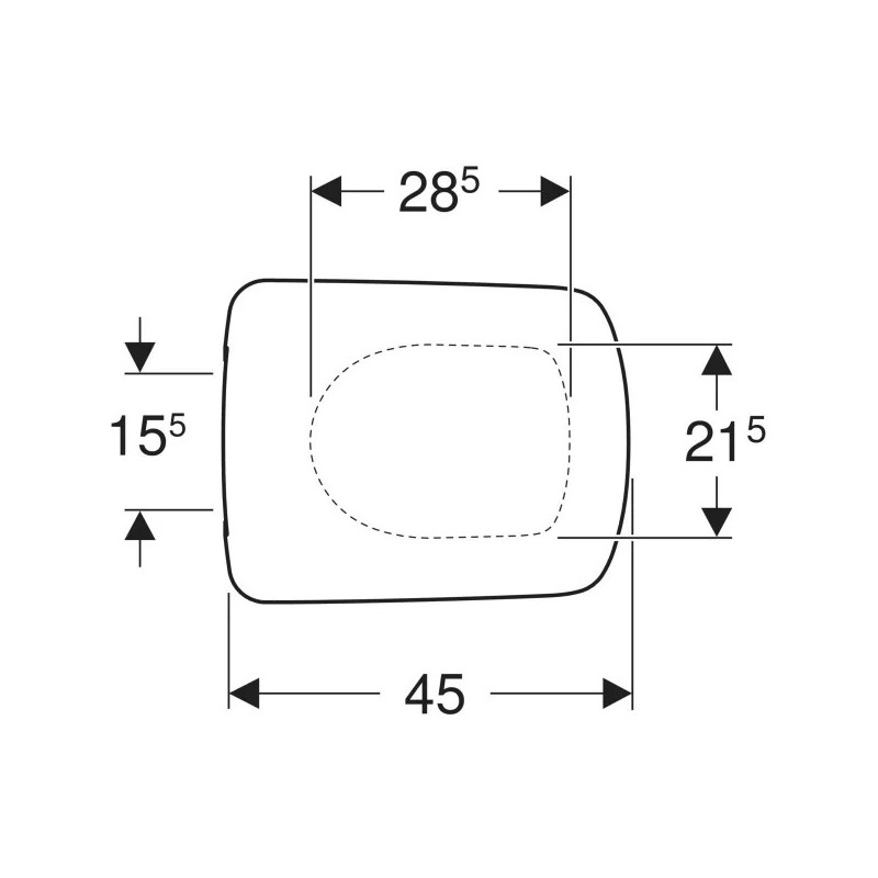 Geberit Selnova Square 500.332.01.1 — deska sedesowa