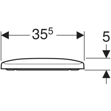 Geberit Selnova Square 500.332.01.1 — deska sedesowa