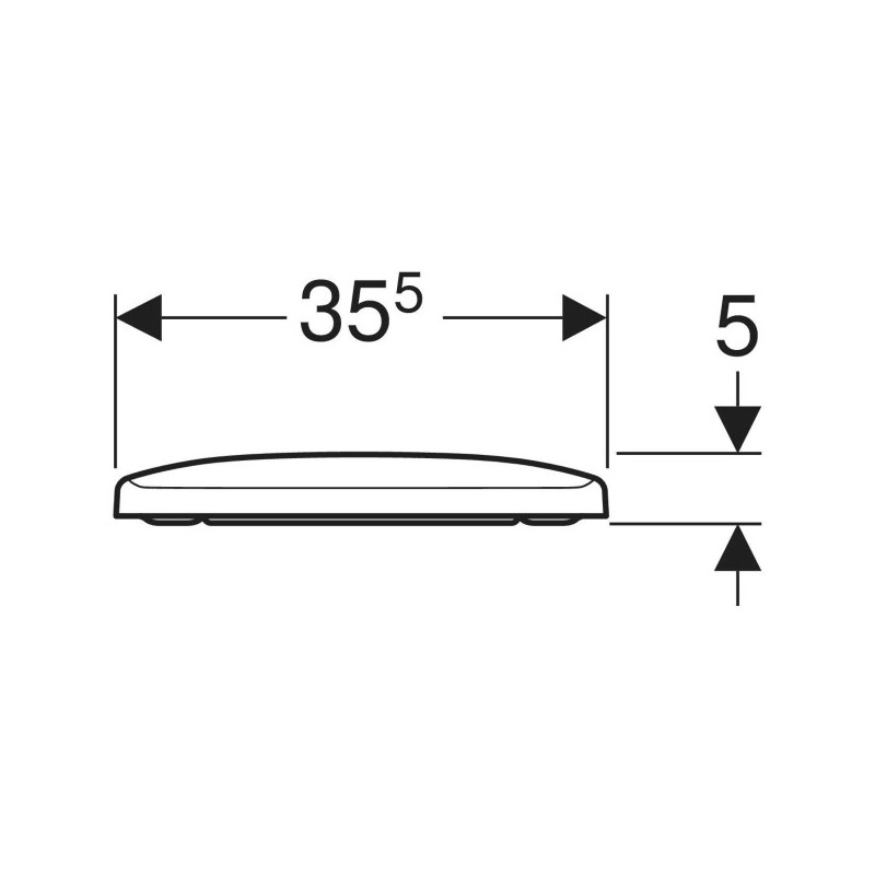 Geberit Selnova Square 500.332.01.1 — deska sedesowa