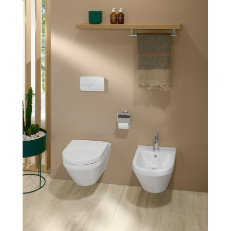 Villeroy&Boch ZESTAW 5 w 1 Bidet + stelaż + korek + syfon + bateria