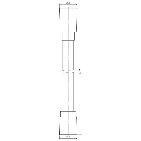 Omnires SILVER Silver-X125SL wąż prysznicowy 125 cm srebrny
