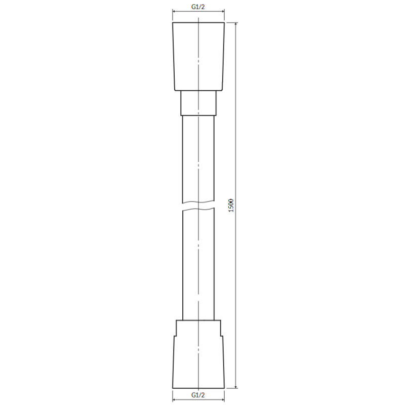 Omnires SILVER Silver-X150SL wąż prysznicowy 150 cm srebrny