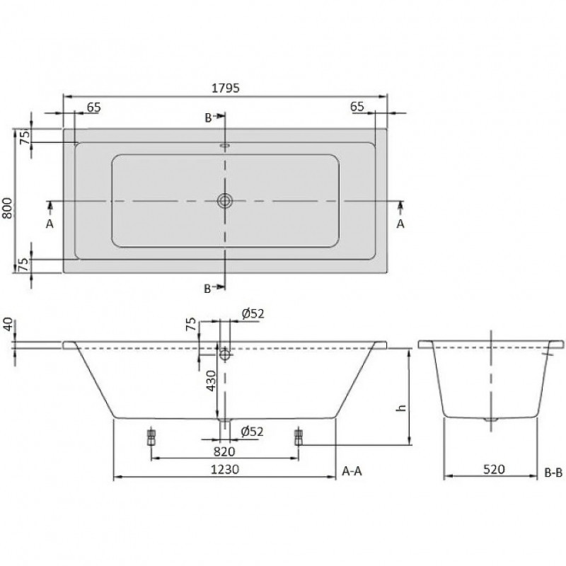 Villeroy&Boch Targa Plus Wanna akrylowa 180 x 80 cm UBA180NES2V-01
