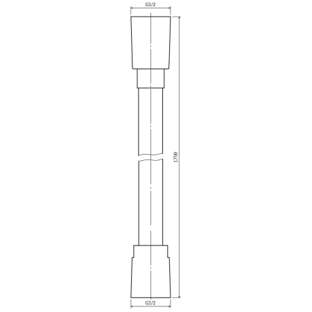 Omnires SILVER Silver-X175SL wąż prysznicowy 175 cm srebrny