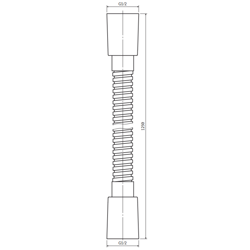 Omnires 022-XBSB wąż prysznicowy 125 cm mosiądz szczotkowany