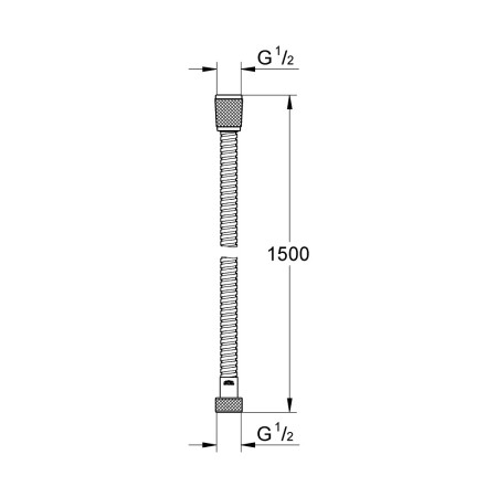 GROHE Relexaflex Metal Long-Life 28143001 metalowy wąż prysznicowy 150
