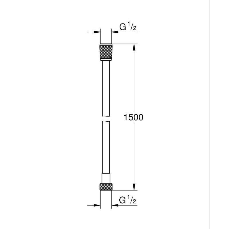 GROHE Silverflex 28364001 wąż prysznicowy 150 cm chrom