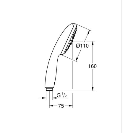 Grohe Vitalio Start 110 27940001 prysznic ręczny Rain chrom