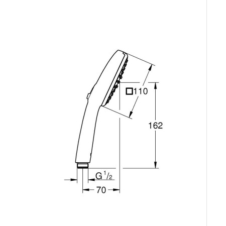 Grohe Vitalio Comfort 110 2639710E słuchawka prysznicowa 2 strumienie
