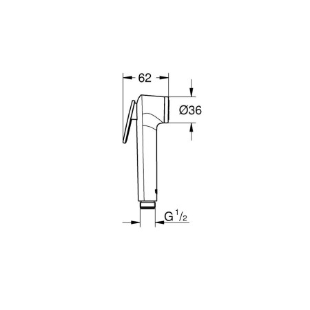 Grohe Tempesta-F Trigger Spray 30 28020L01 prysznic ręczny biały