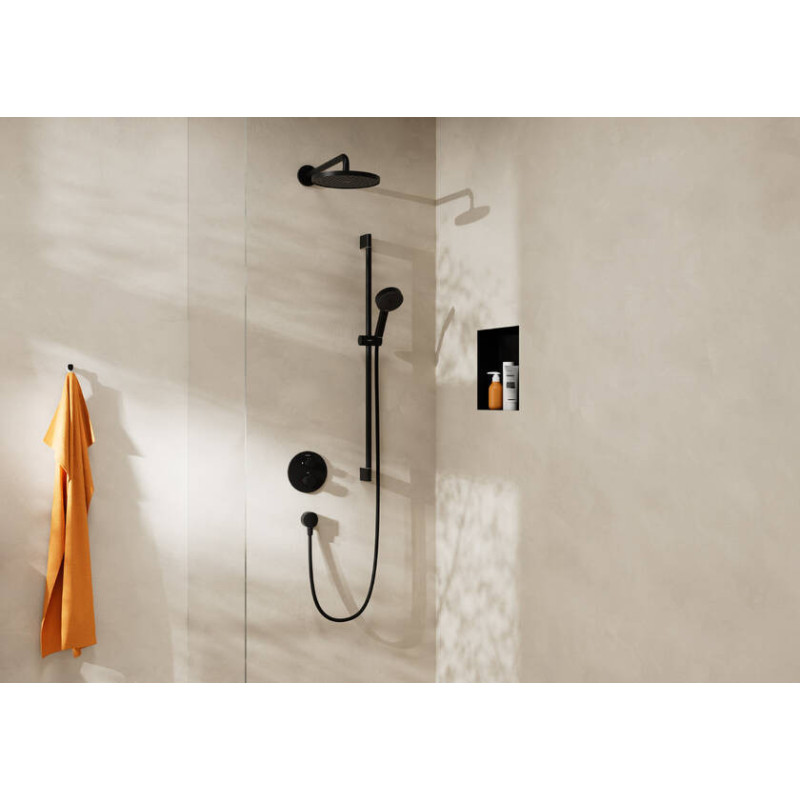Hansgrohe Ramię prysznicowe 38,9 cm ścienne Czarny Mat 27413670