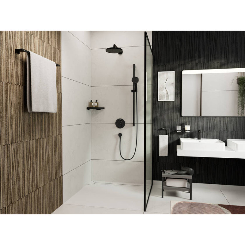 Hansgrohe Ramię prysznicowe 38,9 cm ścienne Czarny Mat 27413670